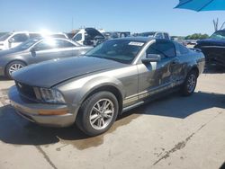 Salvage cars for sale at Grand Prairie, TX auction: 2005 Ford Mustang