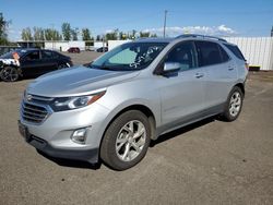 Salvage cars for sale at Portland, OR auction: 2018 Chevrolet Equinox Premier