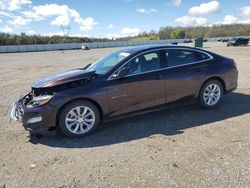 Chevrolet Malibu LT salvage cars for sale: 2021 Chevrolet Malibu LT