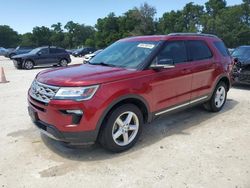 Salvage cars for sale from Copart Ocala, FL: 2018 Ford Explorer XLT