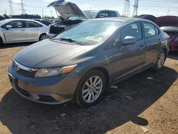 Salvage cars for sale at Elgin, IL auction: 2012 Honda Civic EXL