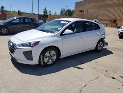 Salvage cars for sale at Gaston, SC auction: 2021 Hyundai Ioniq Blue