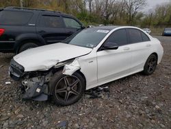Salvage cars for sale at Marlboro, NY auction: 2016 Mercedes-Benz C 450 4matic AMG