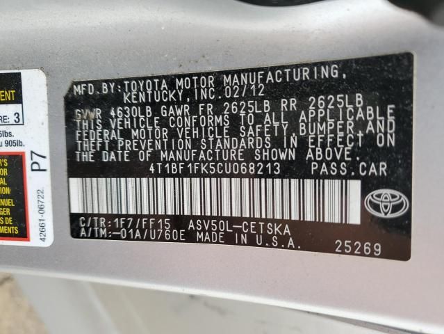 2012 Toyota Camry Base