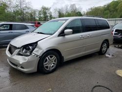 Salvage cars for sale at Ellwood City, PA auction: 2007 Honda Odyssey EXL