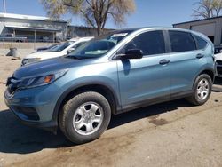 Salvage cars for sale at Albuquerque, NM auction: 2015 Honda CR-V LX