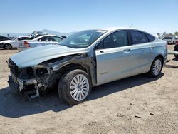 Salvage cars for sale at Bakersfield, CA auction: 2014 Ford Fusion SE Hybrid