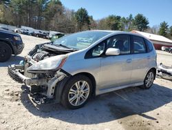 Salvage cars for sale at Mendon, MA auction: 2011 Honda FIT Sport