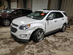 Salvage cars for sale from Copart West Mifflin, PA: 2017 Chevrolet Equinox Premier