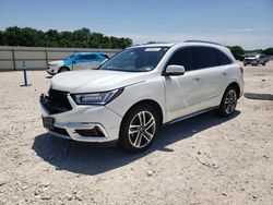 Salvage cars for sale from Copart New Braunfels, TX: 2017 Acura MDX Advance