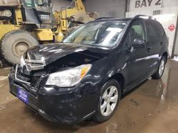 Salvage cars for sale at Elgin, IL auction: 2015 Subaru Forester 2.5I Premium