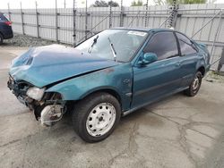 Honda Civic EX salvage cars for sale: 1995 Honda Civic EX