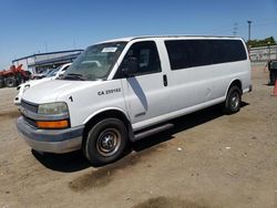 Salvage trucks for sale at San Diego, CA auction: 2006 Chevrolet Express G3500