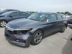 Vehiculos salvage en venta de Copart Grand Prairie, TX: 2018 Honda Accord EXL