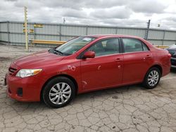 Salvage cars for sale at Dyer, IN auction: 2013 Toyota Corolla Base