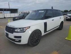 Salvage cars for sale from Copart Grand Prairie, TX: 2015 Land Rover Range Rover Supercharged
