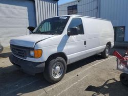 Salvage trucks for sale at Vallejo, CA auction: 2006 Ford Econoline E150 Van