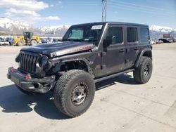 Salvage cars for sale at Farr West, UT auction: 2018 Jeep Wrangler Unlimited Rubicon