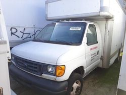 Salvage trucks for sale at Colton, CA auction: 2007 Ford Econoline E450 Super Duty Cutaway Van