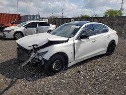 Vehiculos salvage en venta de Copart Homestead, FL: 2015 Infiniti Q50 Base