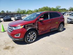 Salvage cars for sale at Florence, MS auction: 2015 Ford Edge Titanium