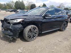Salvage cars for sale from Copart Madisonville, TN: 2021 Infiniti QX50 Luxe