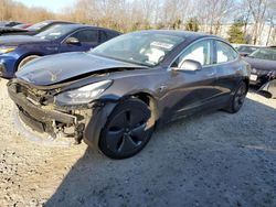 Salvage cars for sale at North Billerica, MA auction: 2019 Tesla Model 3
