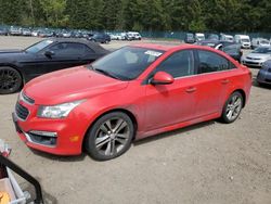 Chevrolet Cruze ltz Vehiculos salvage en venta: 2015 Chevrolet Cruze LTZ