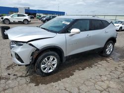 Salvage cars for sale at Woodhaven, MI auction: 2021 Chevrolet Blazer 1LT