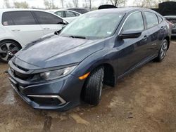 Salvage cars for sale at Elgin, IL auction: 2020 Honda Civic LX