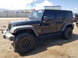 Salvage cars for sale at Colorado Springs, CO auction: 2014 Jeep Wrangler Unlimited Sport