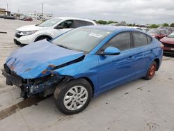 Salvage cars for sale at Grand Prairie, TX auction: 2018 Hyundai Elantra SE