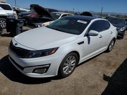 Salvage cars for sale at Tucson, AZ auction: 2015 KIA Optima EX