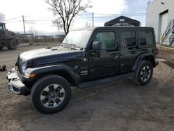 Salvage cars for sale at Montreal Est, QC auction: 2022 Jeep Wrangler Unlimited Sahara