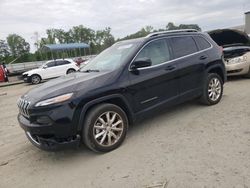 Salvage cars for sale at Spartanburg, SC auction: 2017 Jeep Cherokee Limited