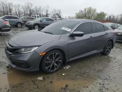 Vehiculos salvage en venta de Copart Baltimore, MD: 2021 Honda Civic Sport