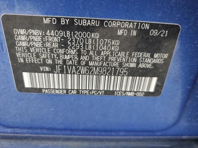 2021 Subaru WRX STI Limited
