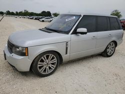 Salvage cars for sale from Copart San Antonio, TX: 2012 Land Rover Range Rover HSE Luxury