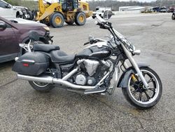 Salvage motorcycles for sale at West Mifflin, PA auction: 2010 Yamaha XVS950 A