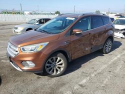 Salvage cars for sale at Van Nuys, CA auction: 2017 Ford Escape Titanium