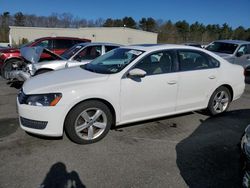 Salvage cars for sale at Exeter, RI auction: 2012 Volkswagen Passat SE