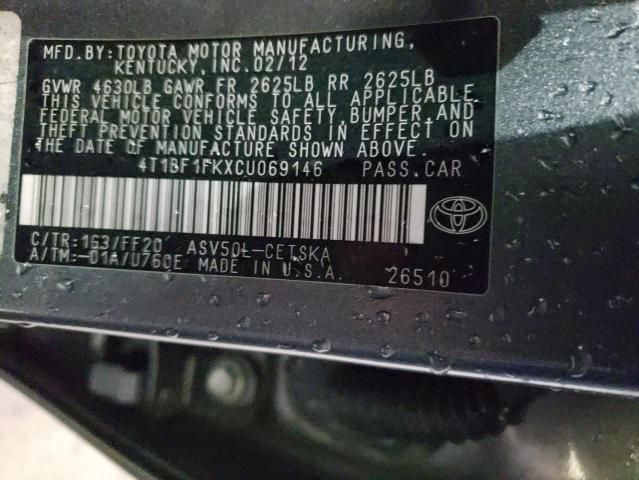 2012 Toyota Camry Base