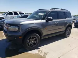 Salvage cars for sale from Copart Grand Prairie, TX: 2022 Ford Bronco Sport Badlands