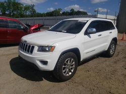 Salvage cars for sale from Copart Spartanburg, SC: 2016 Jeep Grand Cherokee Limited