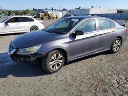 Salvage cars for sale from Copart Vallejo, CA: 2015 Honda Accord LX
