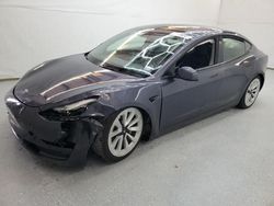 Salvage cars for sale at Houston, TX auction: 2022 Tesla Model 3