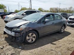 Salvage cars for sale from Copart Columbus, OH: 2013 Honda Civic LX