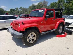 Salvage cars for sale at Ocala, FL auction: 2015 Jeep Wrangler Sahara