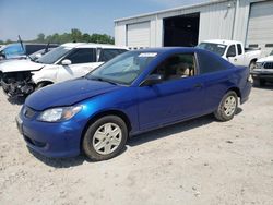 Salvage cars for sale at Montgomery, AL auction: 2004 Honda Civic DX VP