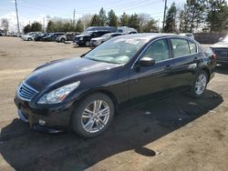 Infiniti g37 salvage cars for sale: 2012 Infiniti G37